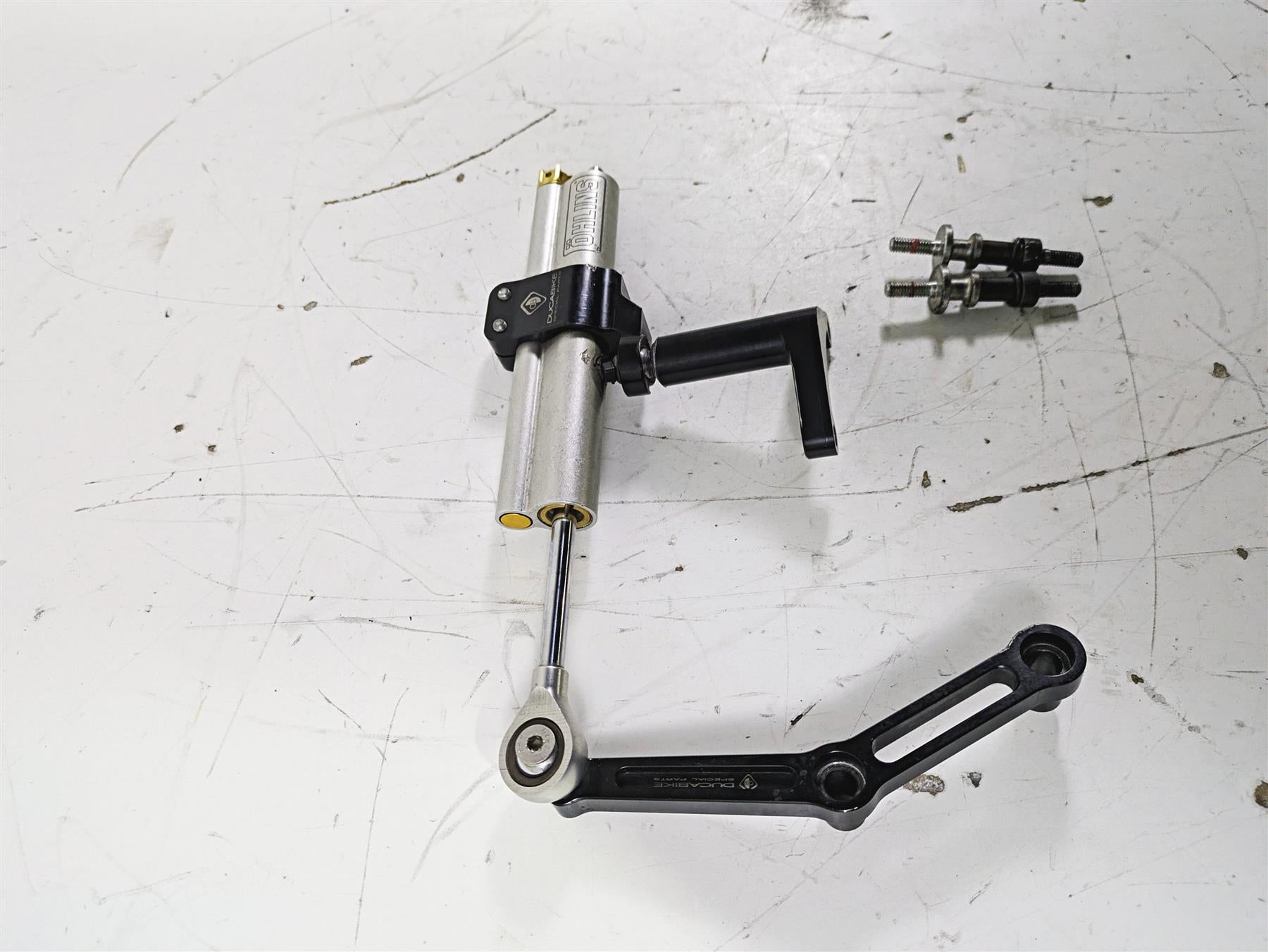2017 Ducati Monster 1200 S Ohlins Steering Damper Stabilizer & Ducabike Mounts {{ shop.shopifyCountryName }} - Mototech271