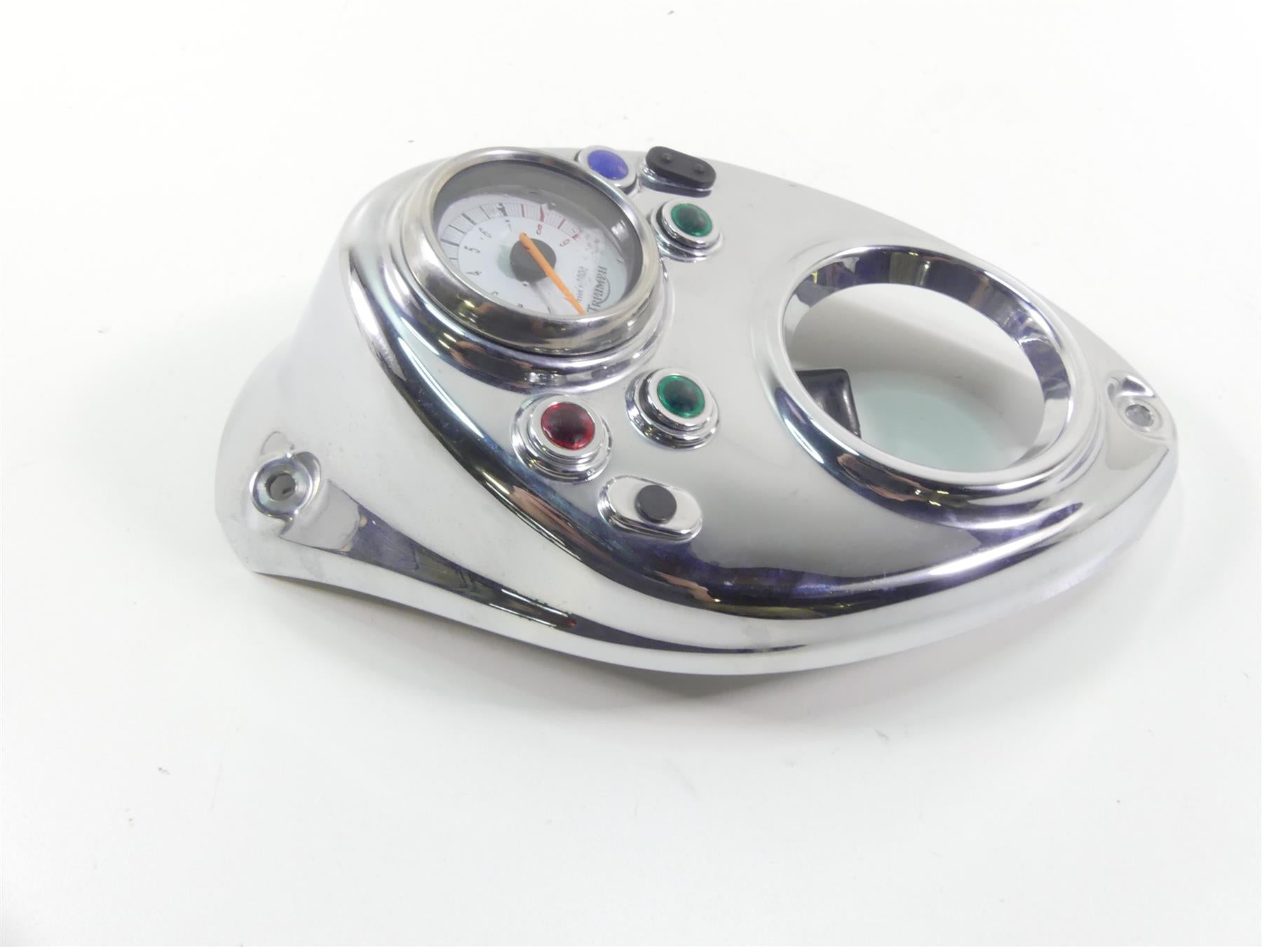 2002 Triumph Bonneville America Tank Cover Panel & Tachometer Tacho A9938043 {{ shop.shopifyCountryName }} - Mototech271