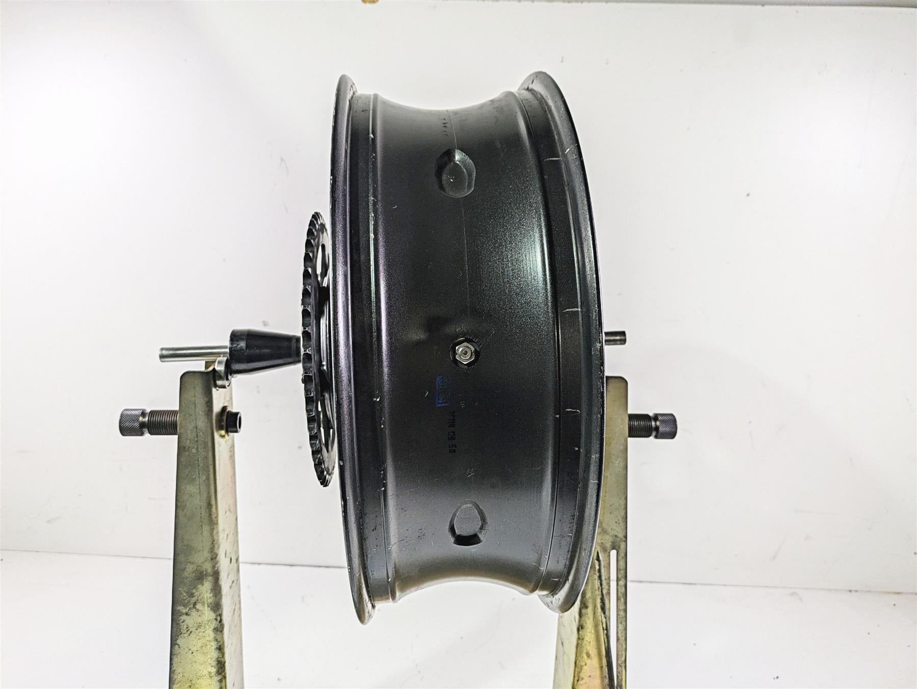 2012 Triumph Daytona 675 17x5.5 Rear Wheel Rim Graphite T2010842 {{ shop.shopifyCountryName }} - Mototech271