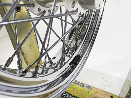 2002 Honda VTX1800 Retro Straight 17x3.5 Spoke Front Wheel Rim 44650-MCV-A11 {{ shop.shopifyCountryName }} - Mototech271