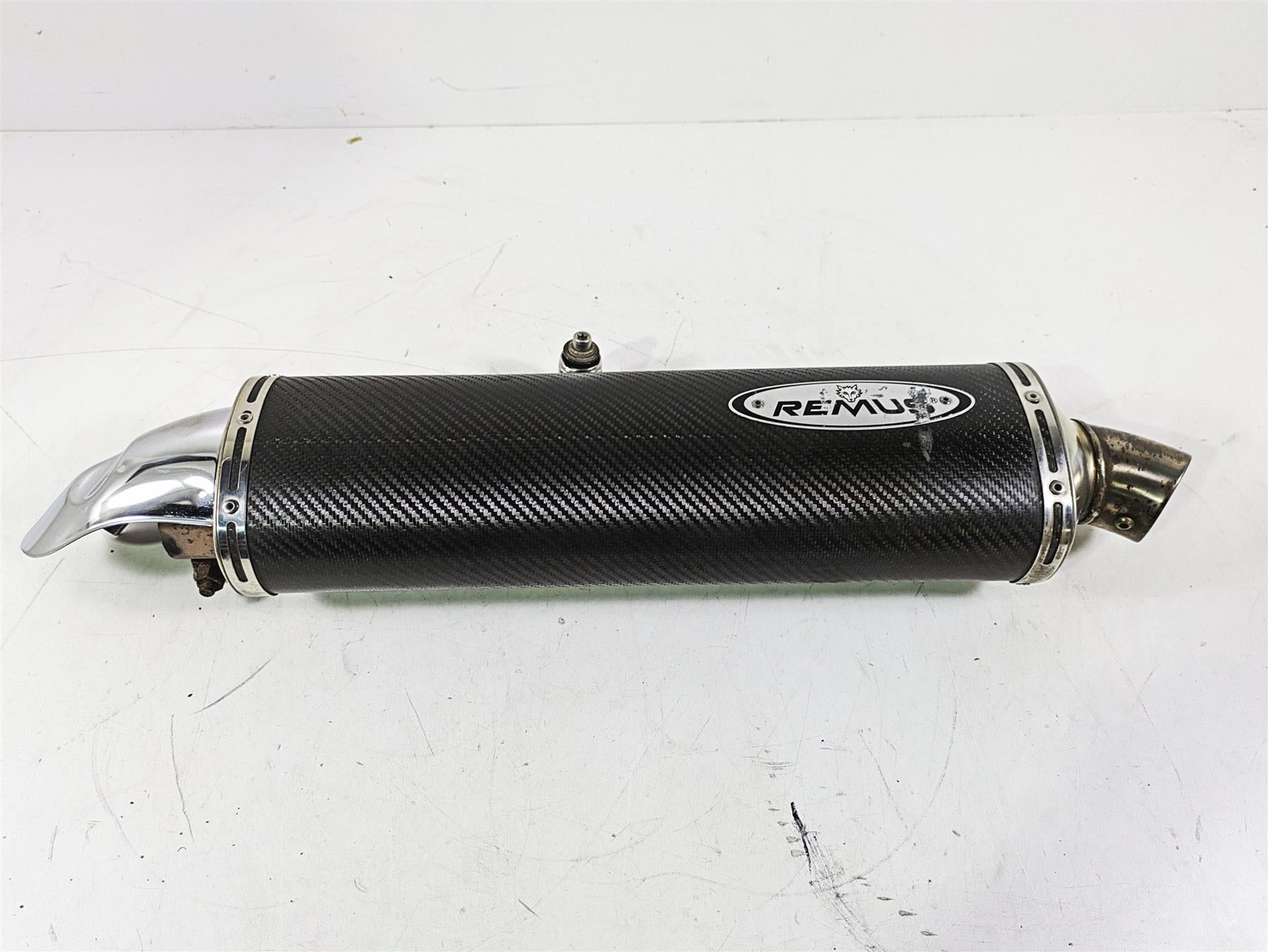 2004 BMW R1150GS R21 Remus Carbon Fiber Exhaust Muffler Pipe & DB Eater RV1 2039