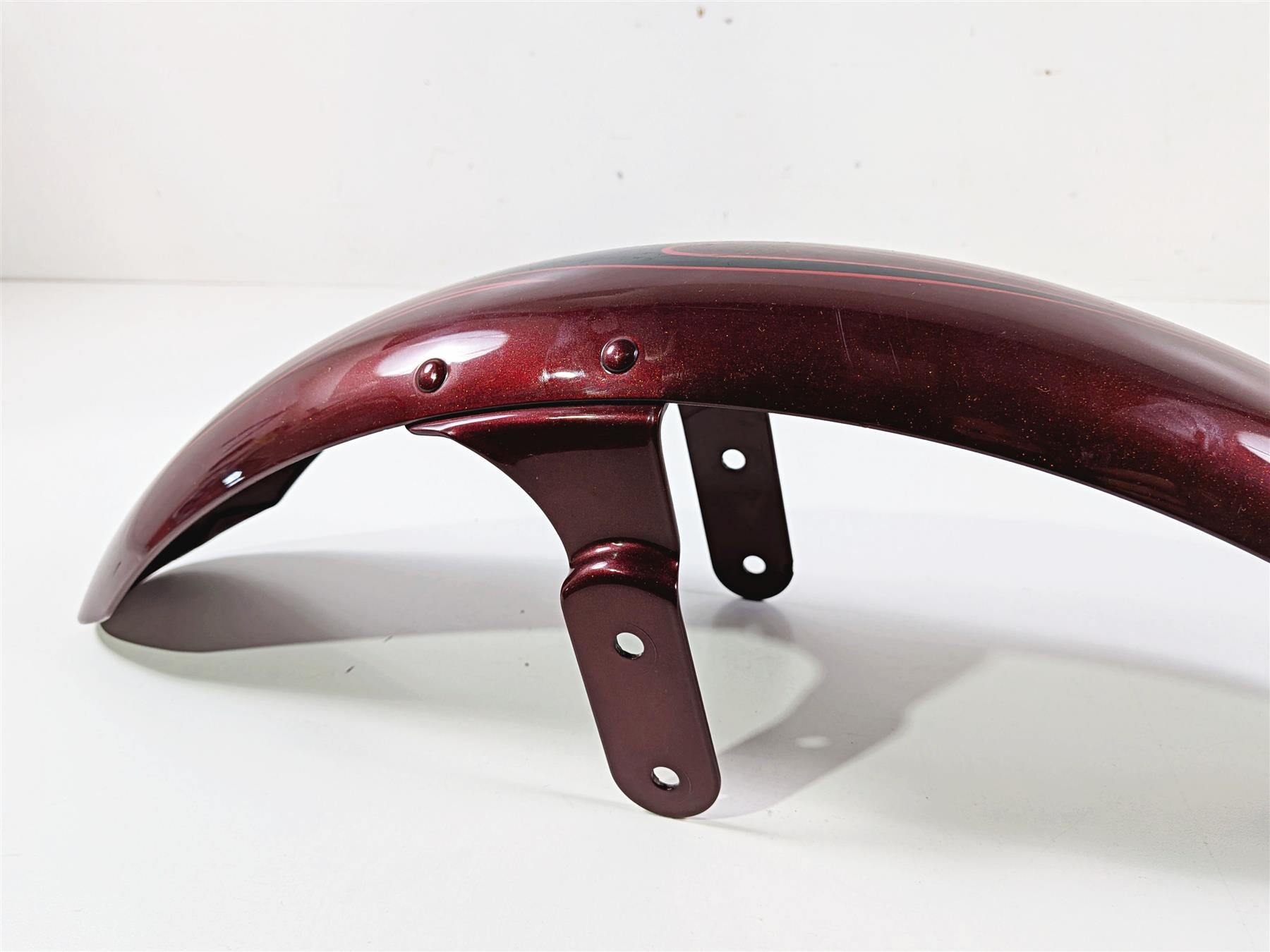 2009 Harley FXCWC Softail Rocker Front Fender Crimson Red Sunglo 60158-08 {{ shop.shopifyCountryName }} - Mototech271