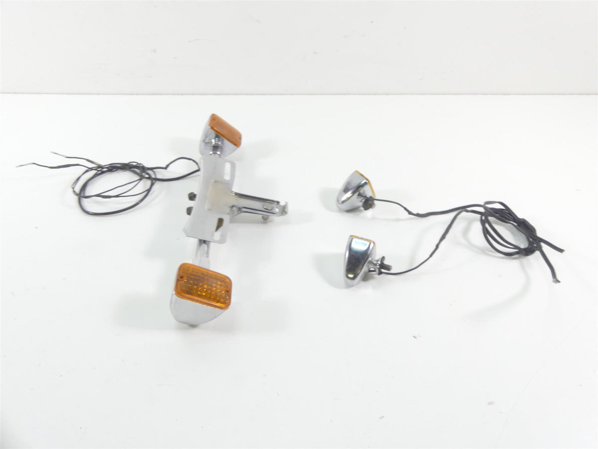 1993 Harley Dyna FXDL Low Rider Vintage Custom Chrome Blinker Turn Signals {{ shop.shopifyCountryName }} - Mototech271