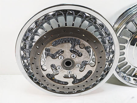 2010 Harley Touring FLHTCU Electra Glide Front Rear Chrome Wheel Set 43300161 {{ shop.shopifyCountryName }} - Mototech271