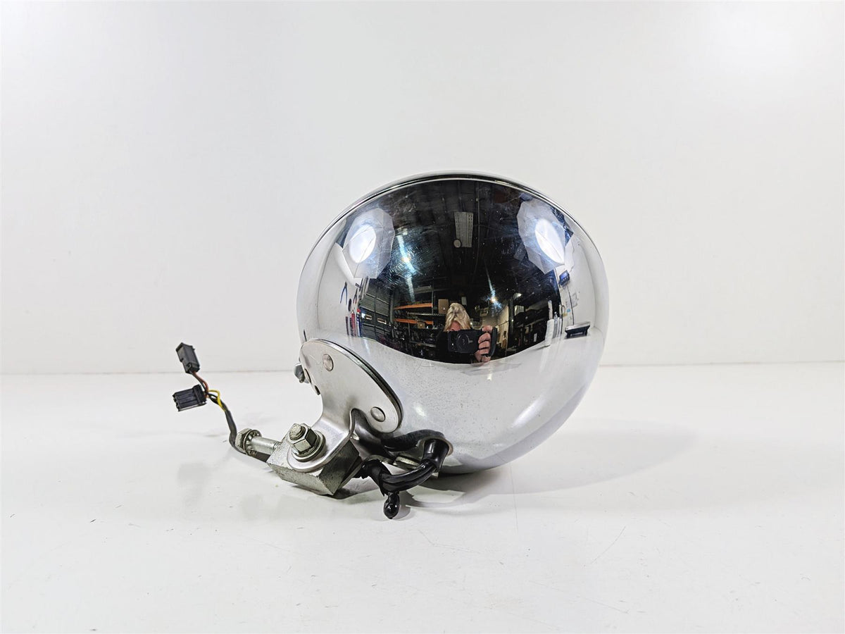 2005 Harley Softail FLSTFSE CVO Fat Boy Headlight Lamp & Chrome Bucket 67903-00A-Mototech271
