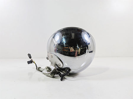 2005 Harley Softail FLSTFSE CVO Fat Boy Headlight Lamp & Chrome Bucket 67903-00A-Mototech271