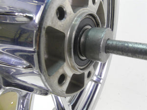 2009 Harley FLHTCU SE4 CVO E-Glide Straight Chrome 17x3 Front Wheel Rim 42171-09
