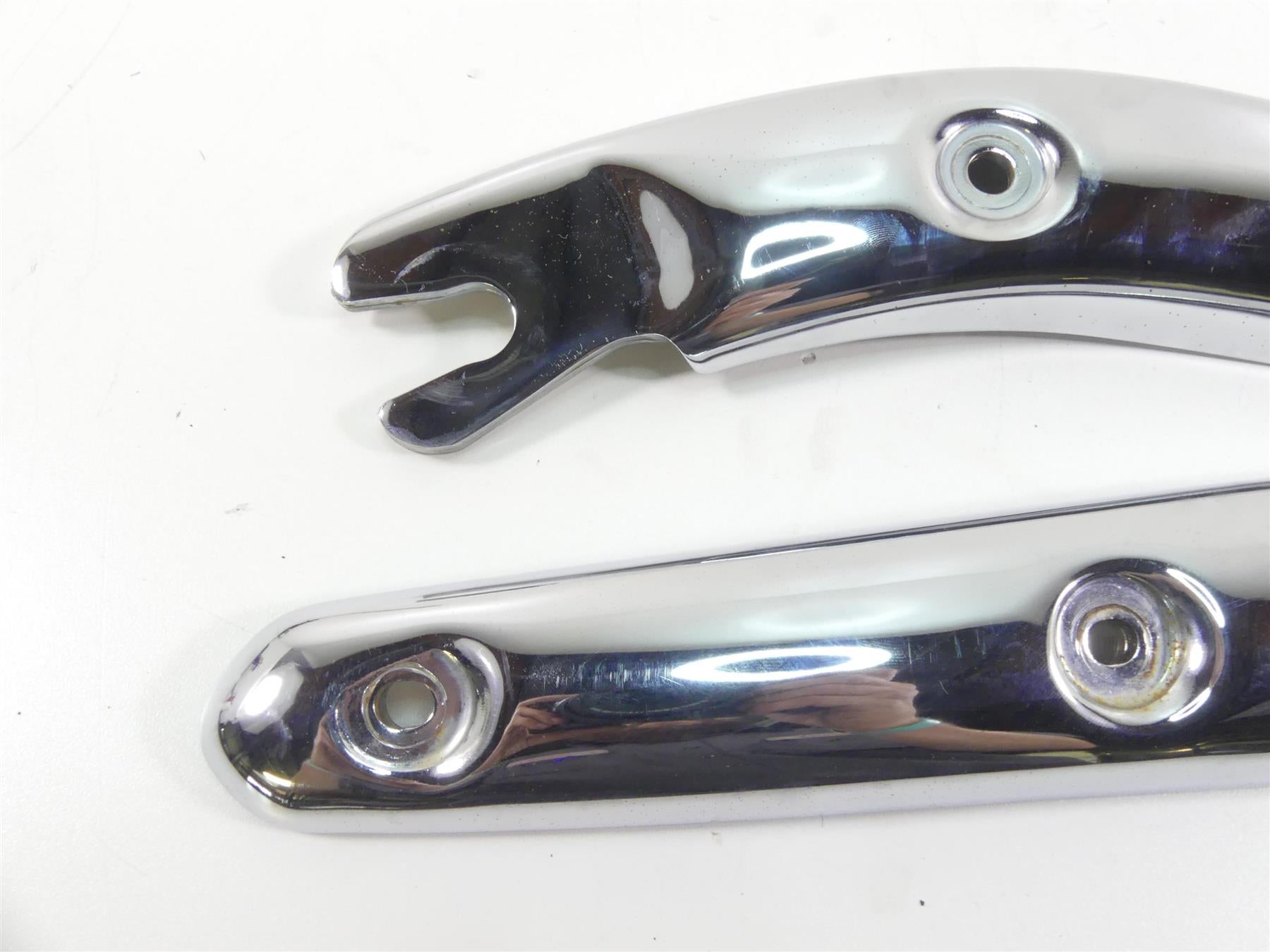 2002 Triumph Bonneville America Rear Fender Chrome Struts Braces Set T2305620 {{ shop.shopifyCountryName }} - Mototech271