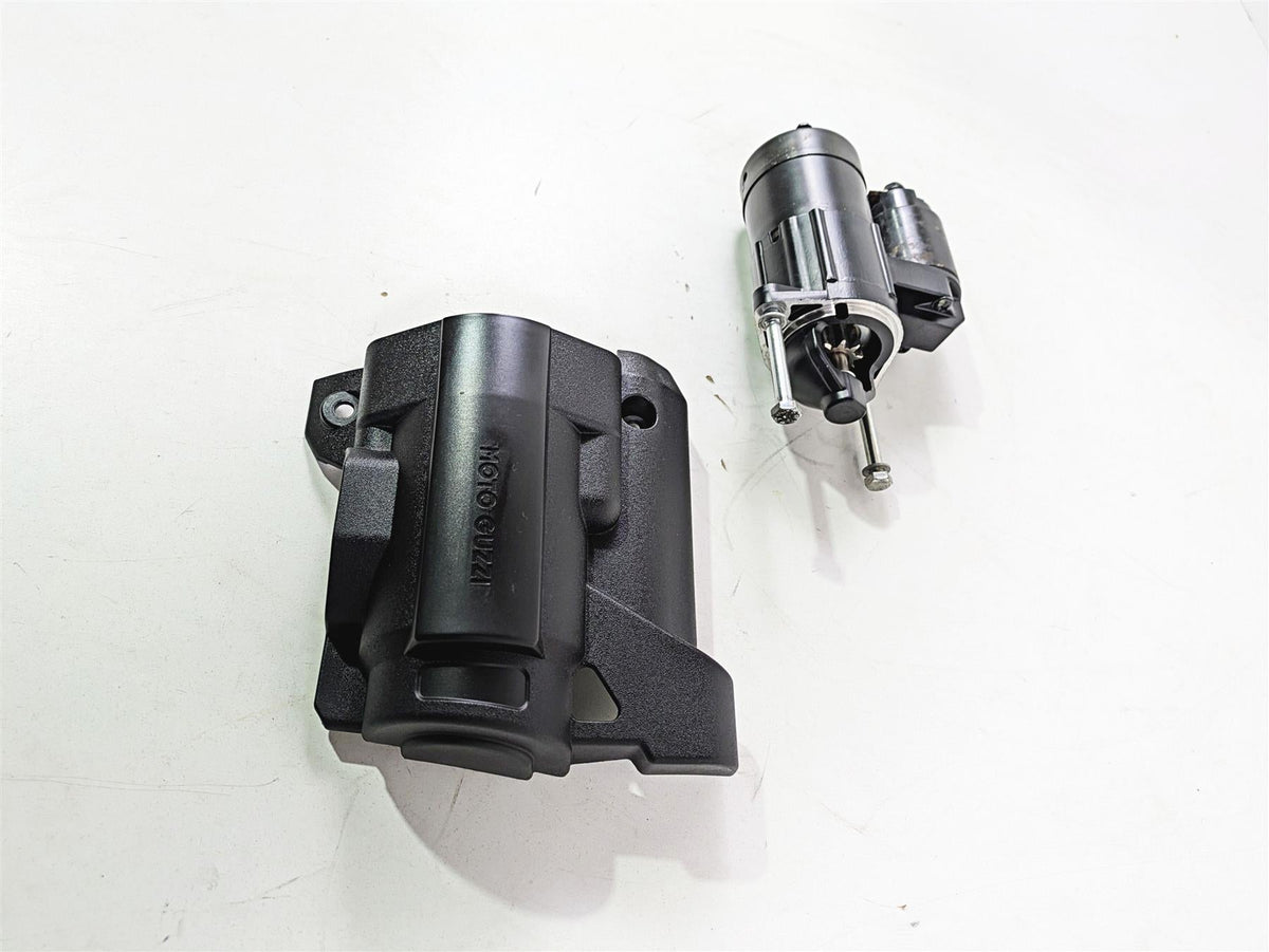 2016 Moto Guzzi Stelvio 1200 8V NTX Engine Starter Motor & Cover GU05730730 {{ shop.shopifyCountryName }} - Mototech271
