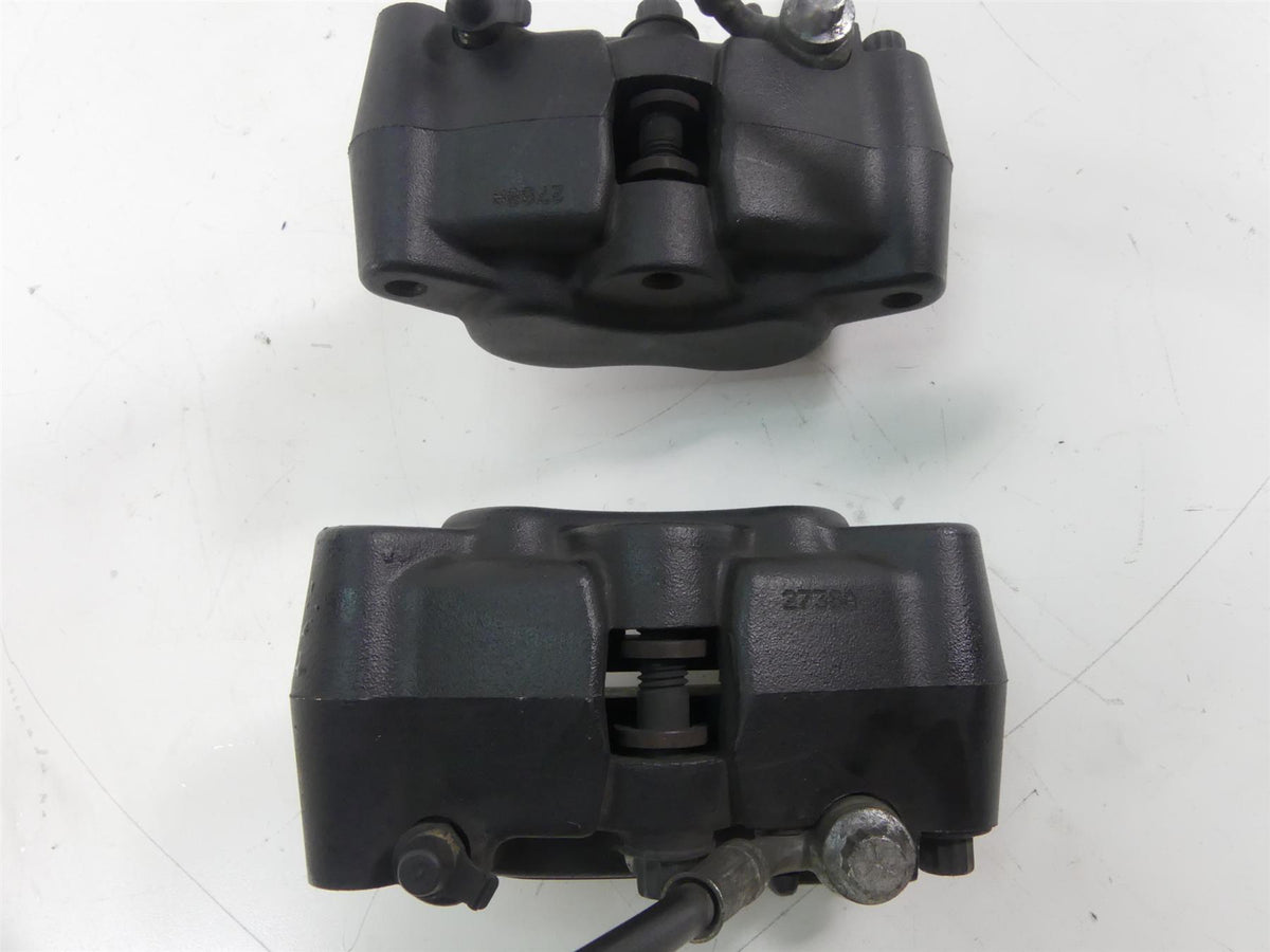 2009 Harley FXDF Dyna Fat Bob Front Brake Caliper Set + Lines 44046-08 44487-08 {{ shop.shopifyCountryName }} - Mototech271