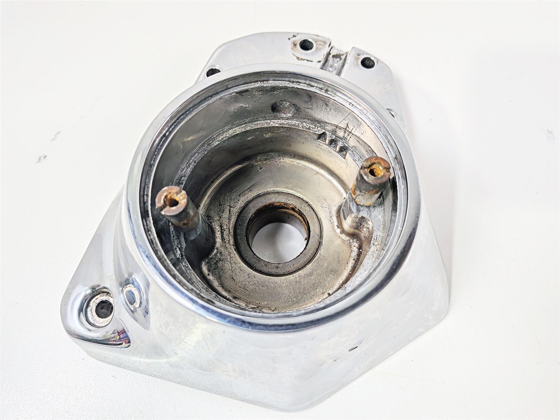 1998 Harley Dyna FXDL Low Rider Crankcase Engine Chrome Side Cover 25256-93A {{ shop.shopifyCountryName }} - Mototech271
