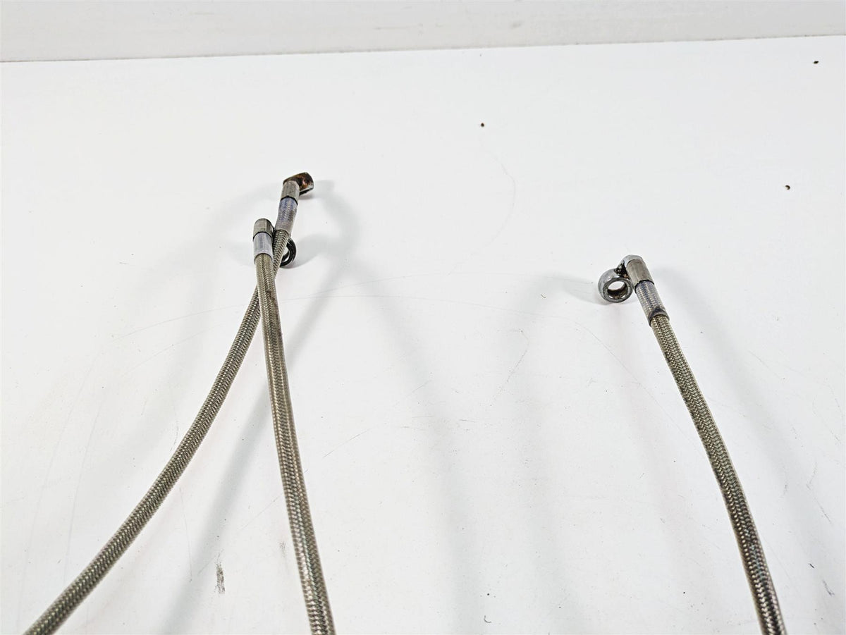 2006 Harley Touring FLHXI Street Glide 16 1/2" Ape Hanger Front Brake Line Set {{ shop.shopifyCountryName }} - Mototech271