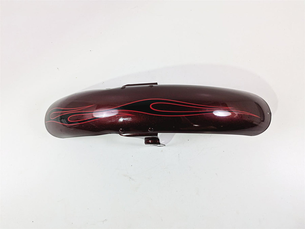 2008 Harley FXCWC Softail Rocker Front Fender Crimson Red Sunglo Deluxe 60158-08 {{ shop.shopifyCountryName }} - Mototech271