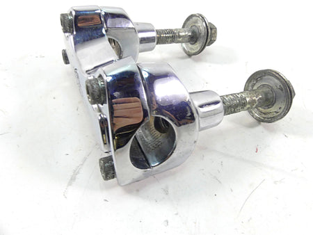 2002 Harley FLSTCI Softail Heritage Chrome Handlebar Holder Riser Set 56567-86B {{ shop.shopifyCountryName }} - Mototech271