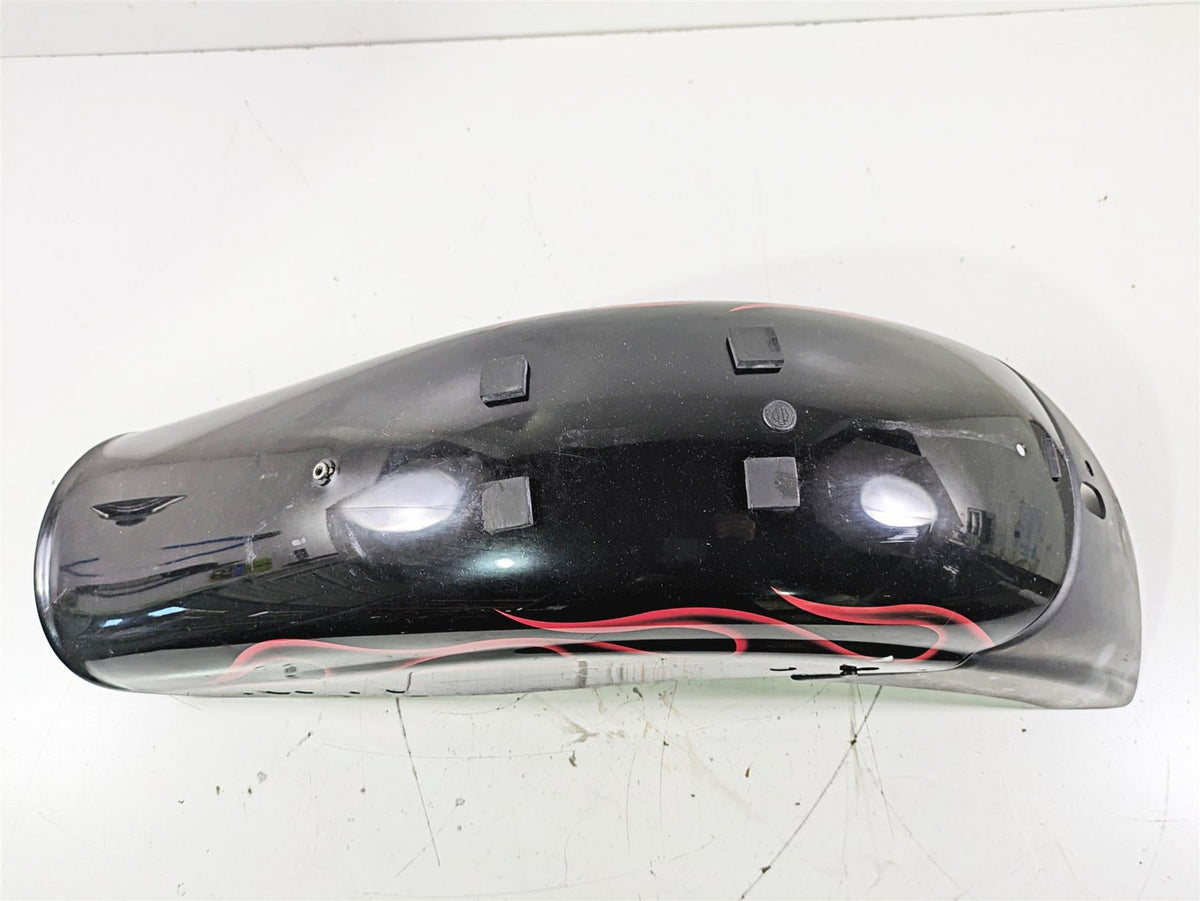 2007 Harley FXDWG Dyna Wide Glide Rear Fender Red Flames 59925-06 {{ shop.shopifyCountryName }} - Mototech271
