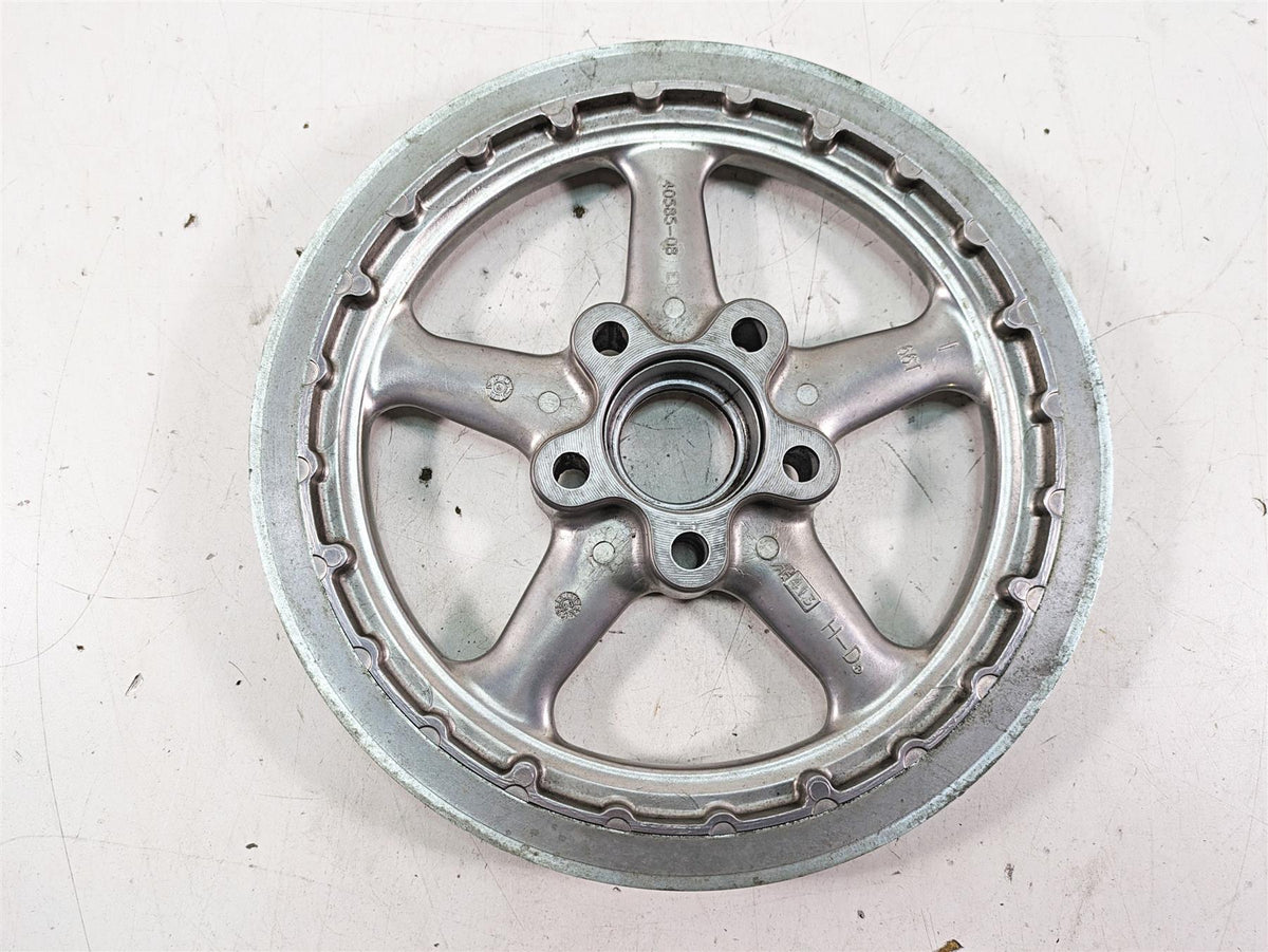 2009 Harley FXCWC Softail Rocker C Rear Drive Belt Pulley 66T 1" 40585-08 {{ shop.shopifyCountryName }} - Mototech271