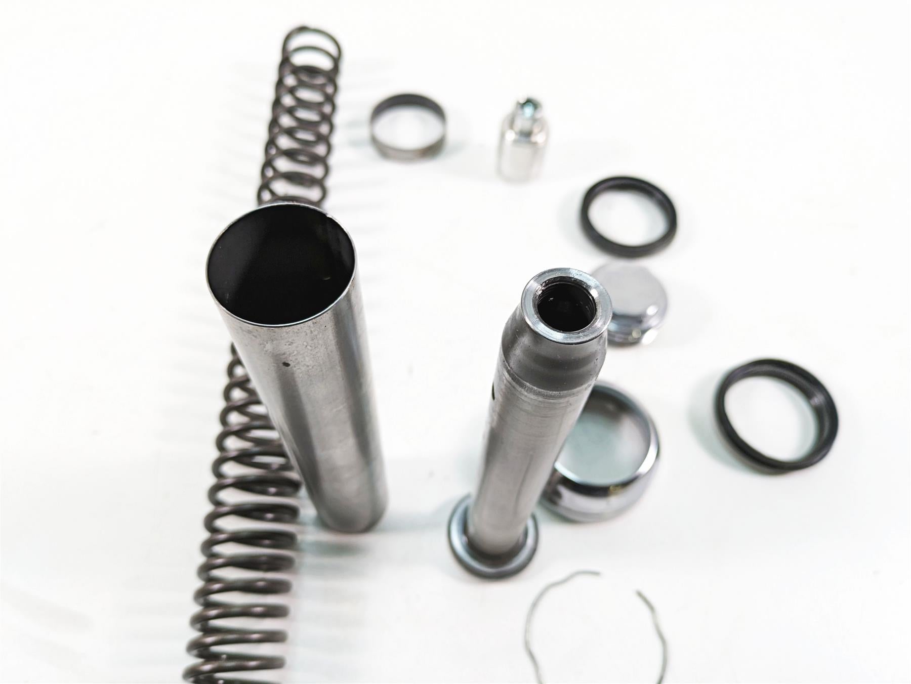 2009 Harley FXDF Dyna Fat Bob Left Front Fork Internals Spring Set 48742-08 {{ shop.shopifyCountryName }} - Mototech271