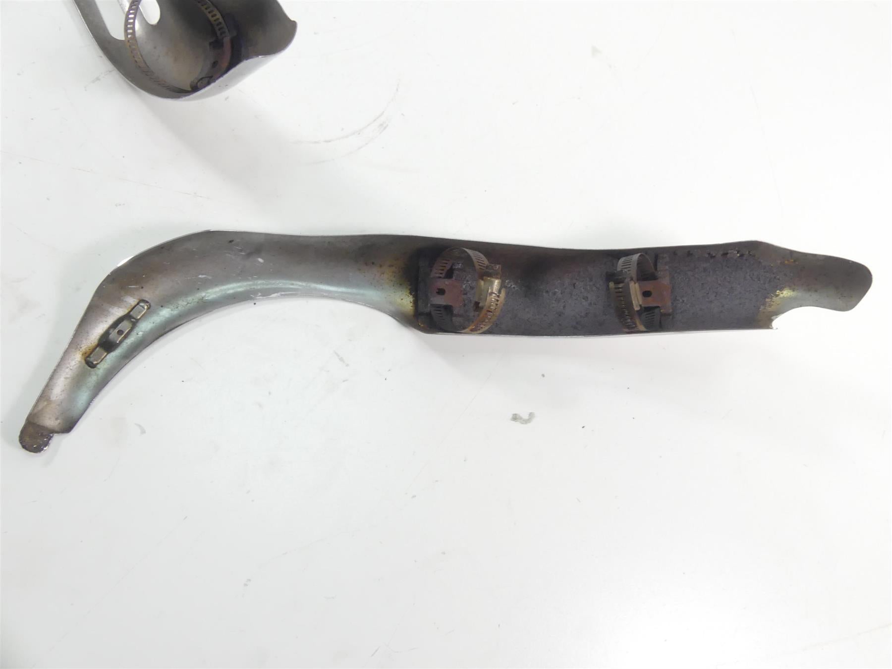2014 Harley FXDF Dyna Fat Bob Front Rear Header Pipe Heat Shield Set 64830-08 {{ shop.shopifyCountryName }} - Mototech271