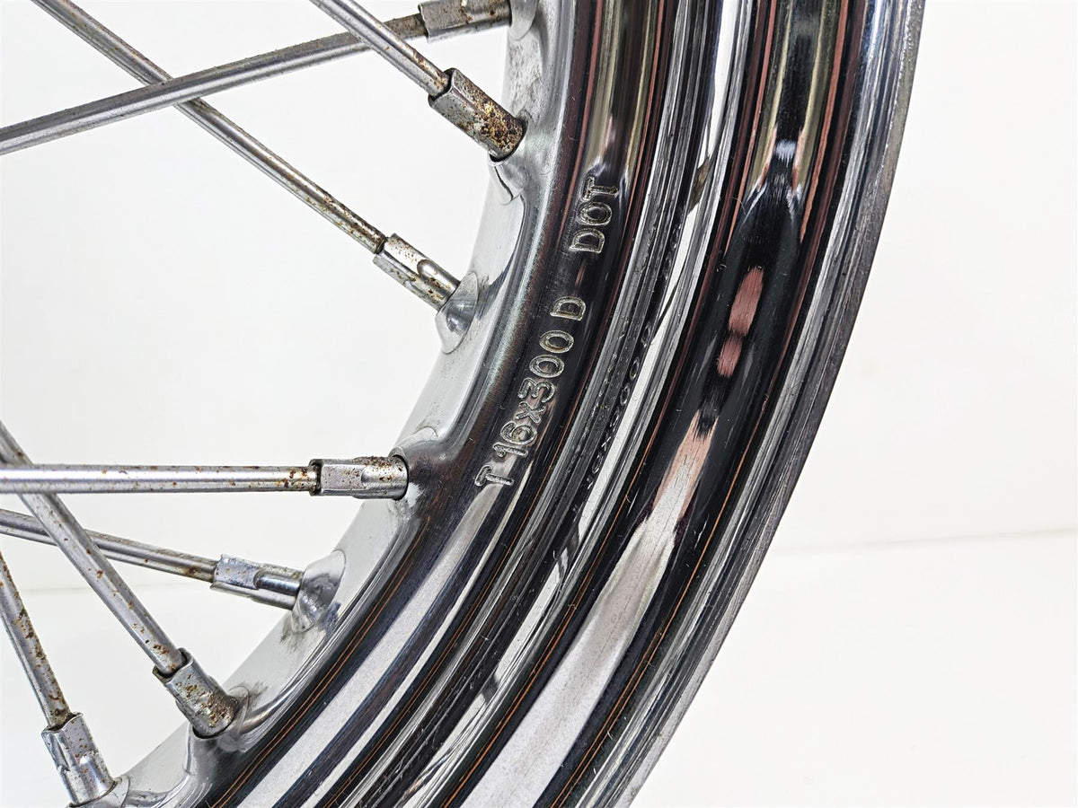 2000 Harley Touring FLHRCI Road King 16x3 Front Wheel Spoke Rim -Runout 40960-00 {{ shop.shopifyCountryName }} - Mototech271