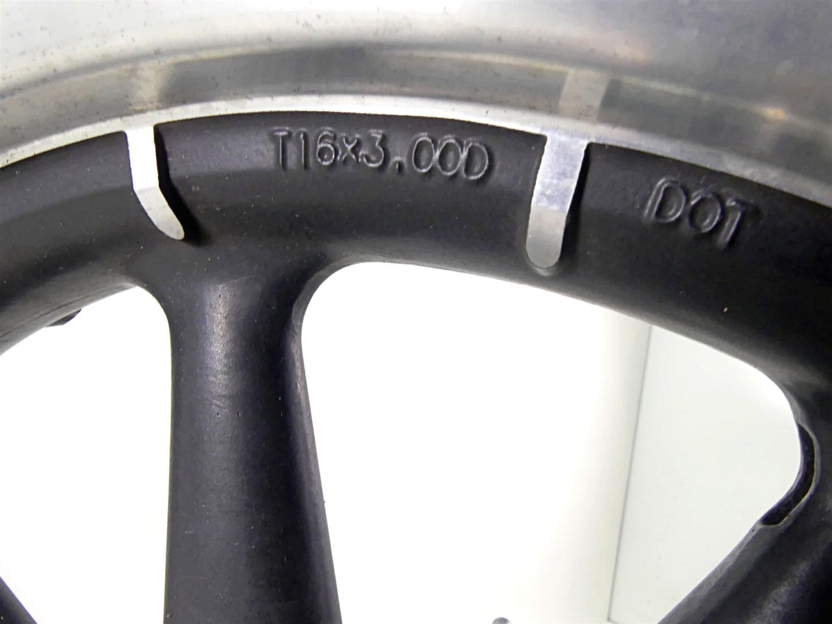 2003 Harley Touring FLHTCI E-Glide 100TH 16x3 9 Spoke Front Wheel Rim 43345-00 {{ shop.shopifyCountryName }} - Mototech271