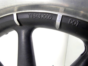 2003 Harley Touring FLHTCI E-Glide 100TH 16x3 9 Spoke Front Wheel Rim 43345-00 | Mototech271