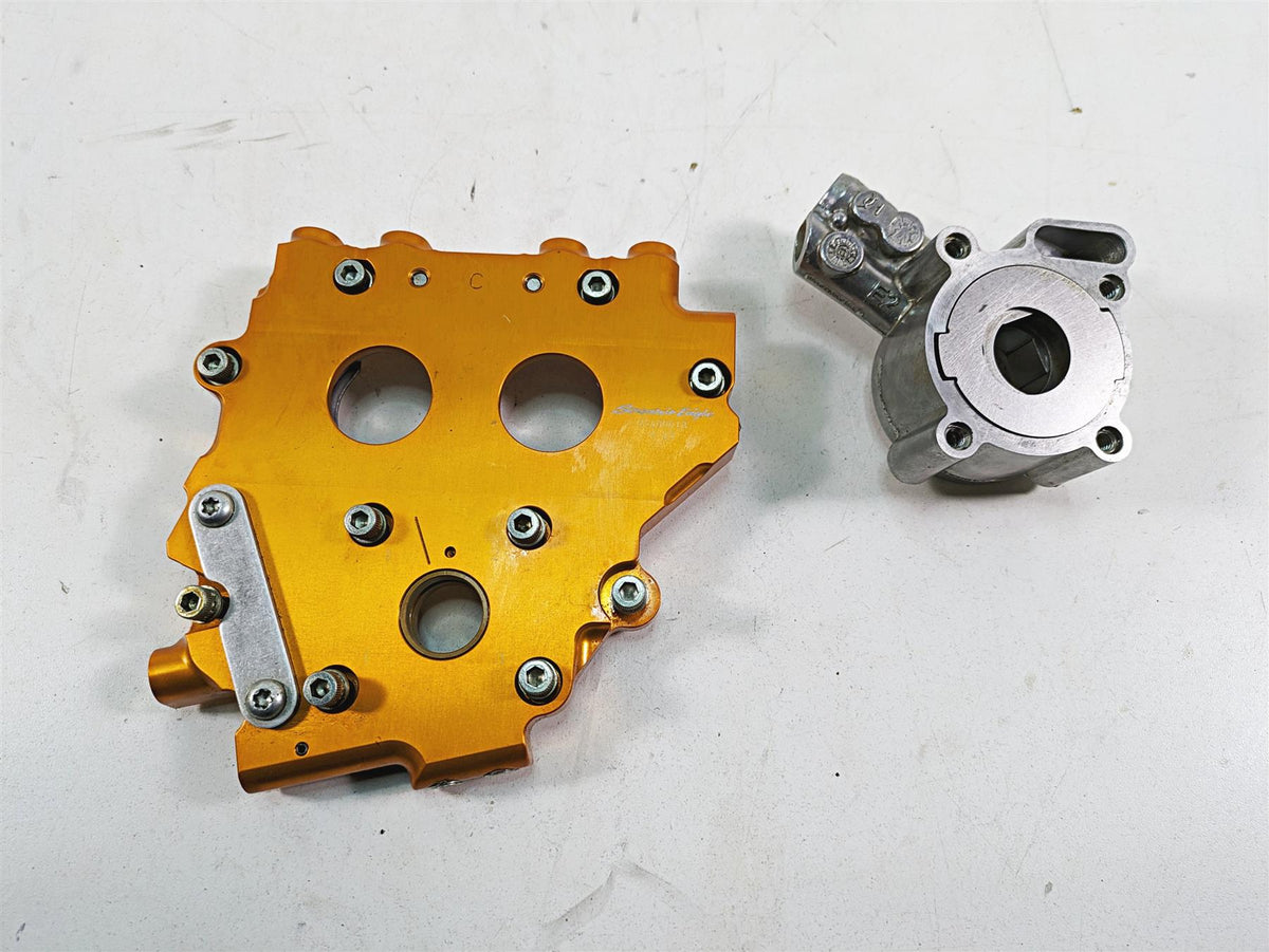 Harley Davidson Big Twin Screamin Eagle Cam Shaft Carrier & Oil Pump 25400018 {{ shop.shopifyCountryName }} - Mototech271