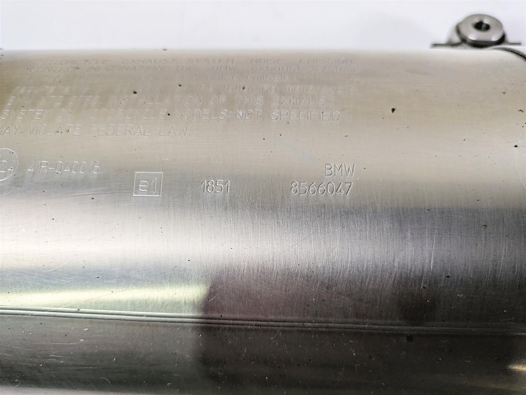 2017 BMW F800GS Adv K75 Exhaust Pipe Muffler 18518555689 {{ shop.shopifyCountryName }} - Mototech271