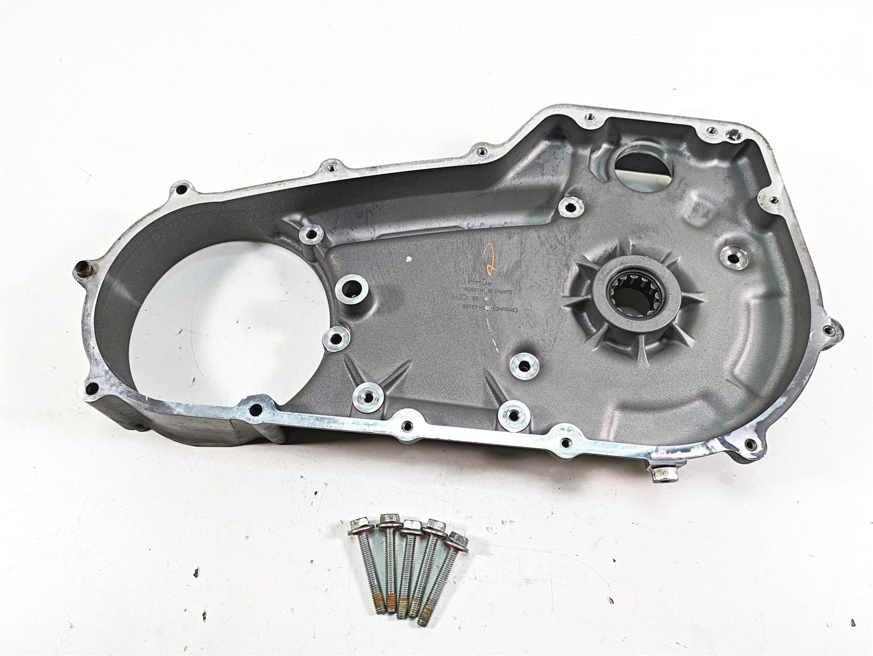 2009 Harley Dyna FXDFSE CVO Fat Bob Inner Primary Drive Clutch Cover 60681-06B | Mototech271