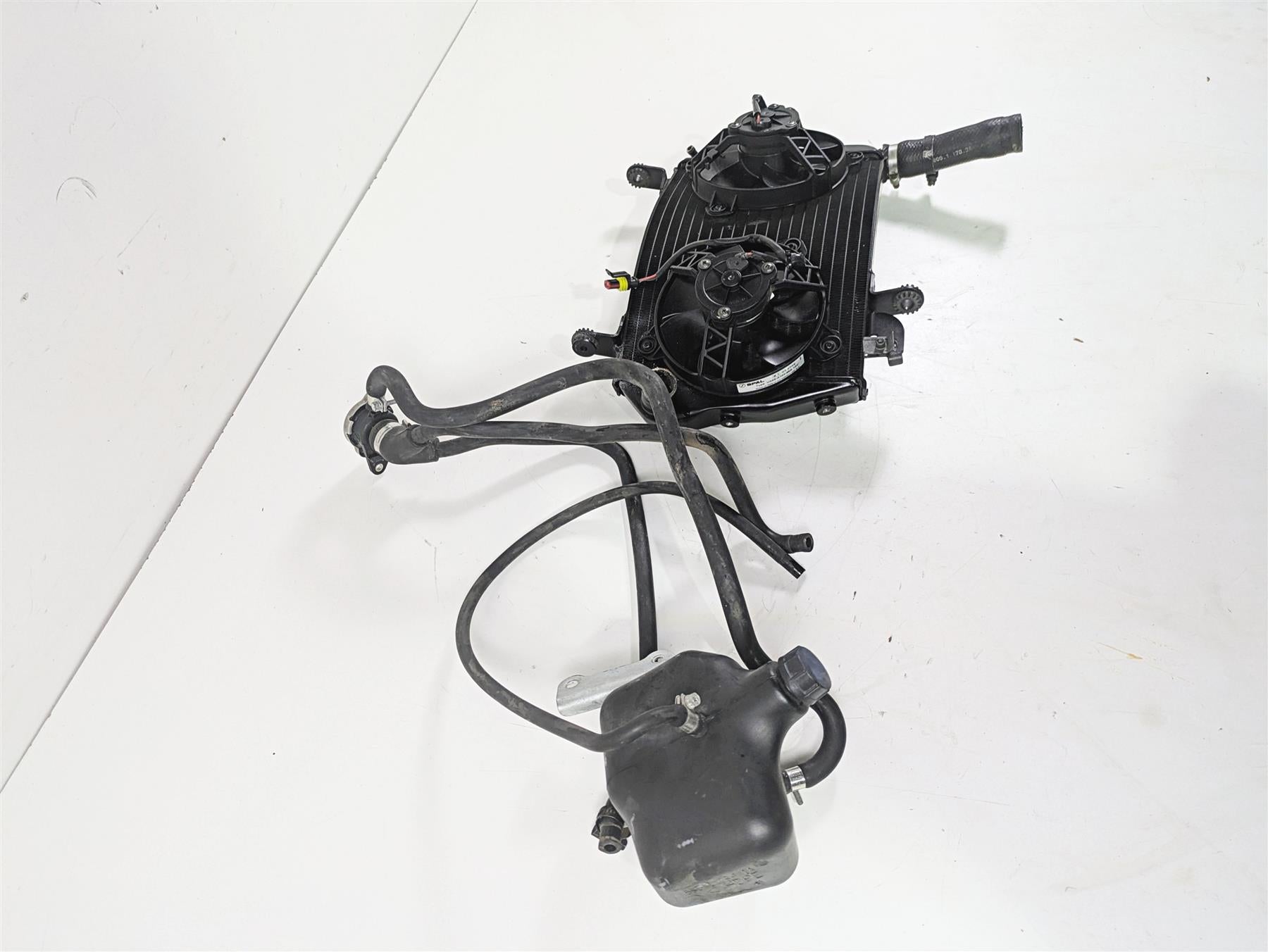 2012 Ducati Streetfighter 848 Upper Radiator Fans Reservoir Hoses 54840831A {{ shop.shopifyCountryName }} - Mototech271
