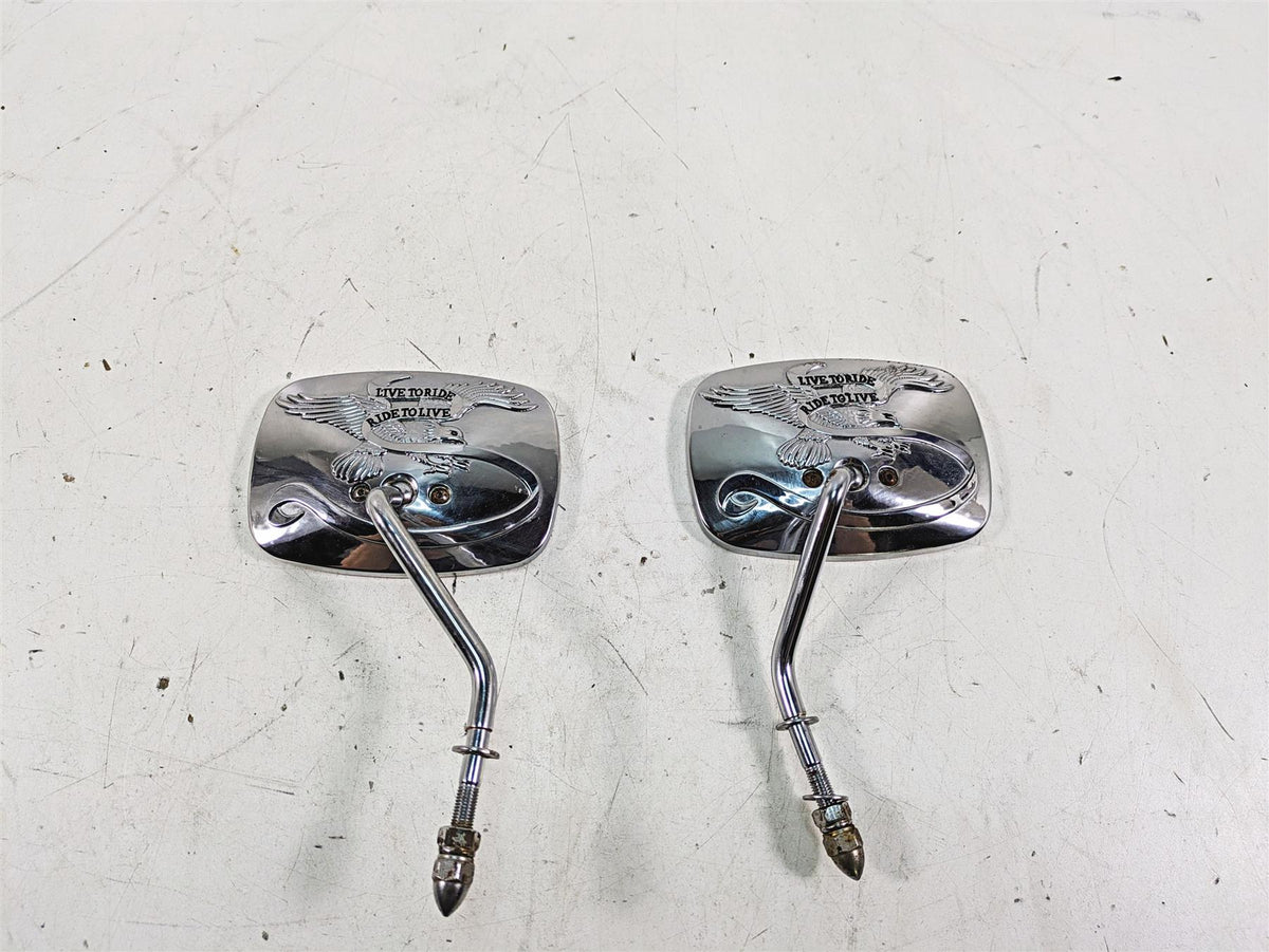 2007 Harley Sportster XL1200 C Rectangle Rear View Mirror Set 91846-03 91848-03 {{ shop.shopifyCountryName }} - Mototech271