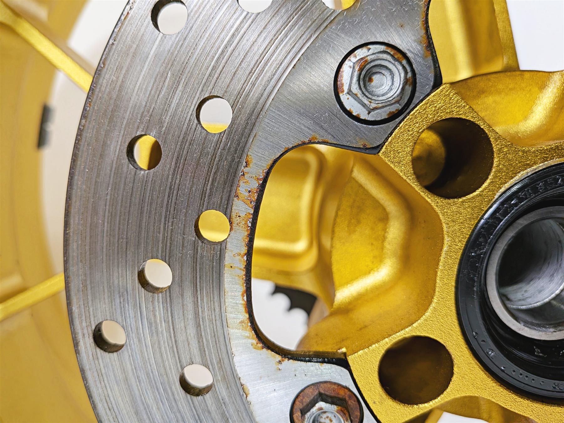 2008 Aprilia RSVR 1000 Factory Rear Wheel Rim 17x6 Gold Evo Forged 853376 {{ shop.shopifyCountryName }} - Mototech271