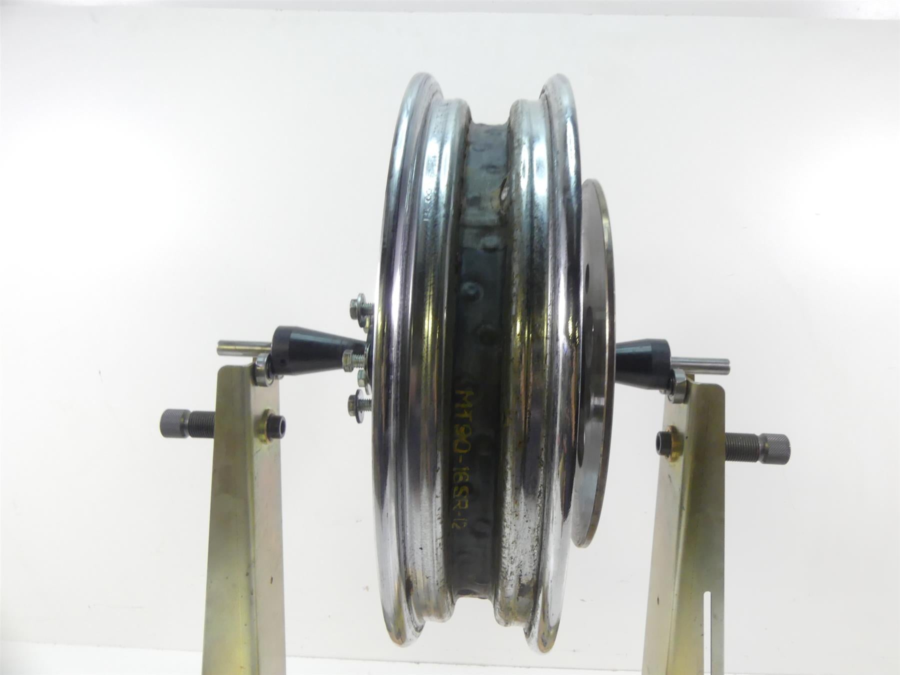 1993 Harley FXSTS Softail Springer Rear Chrome Spoke Wheel Rim 16x3 40975-86 {{ shop.shopifyCountryName }} - Mototech271