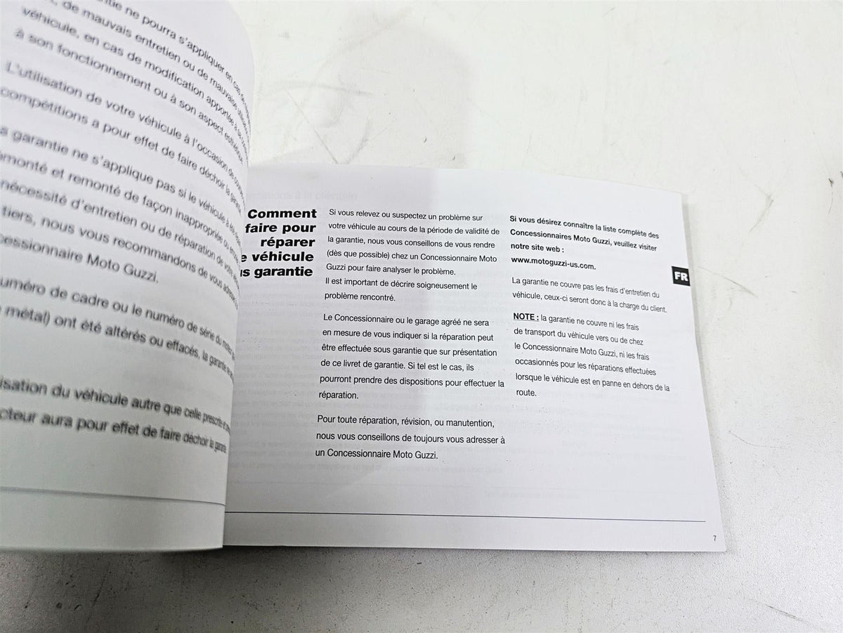 2016 Moto Guzzi Stelvio 1200 8V NTX Owners Manual Booklet GU00979748 B043198 {{ shop.shopifyCountryName }} - Mototech271