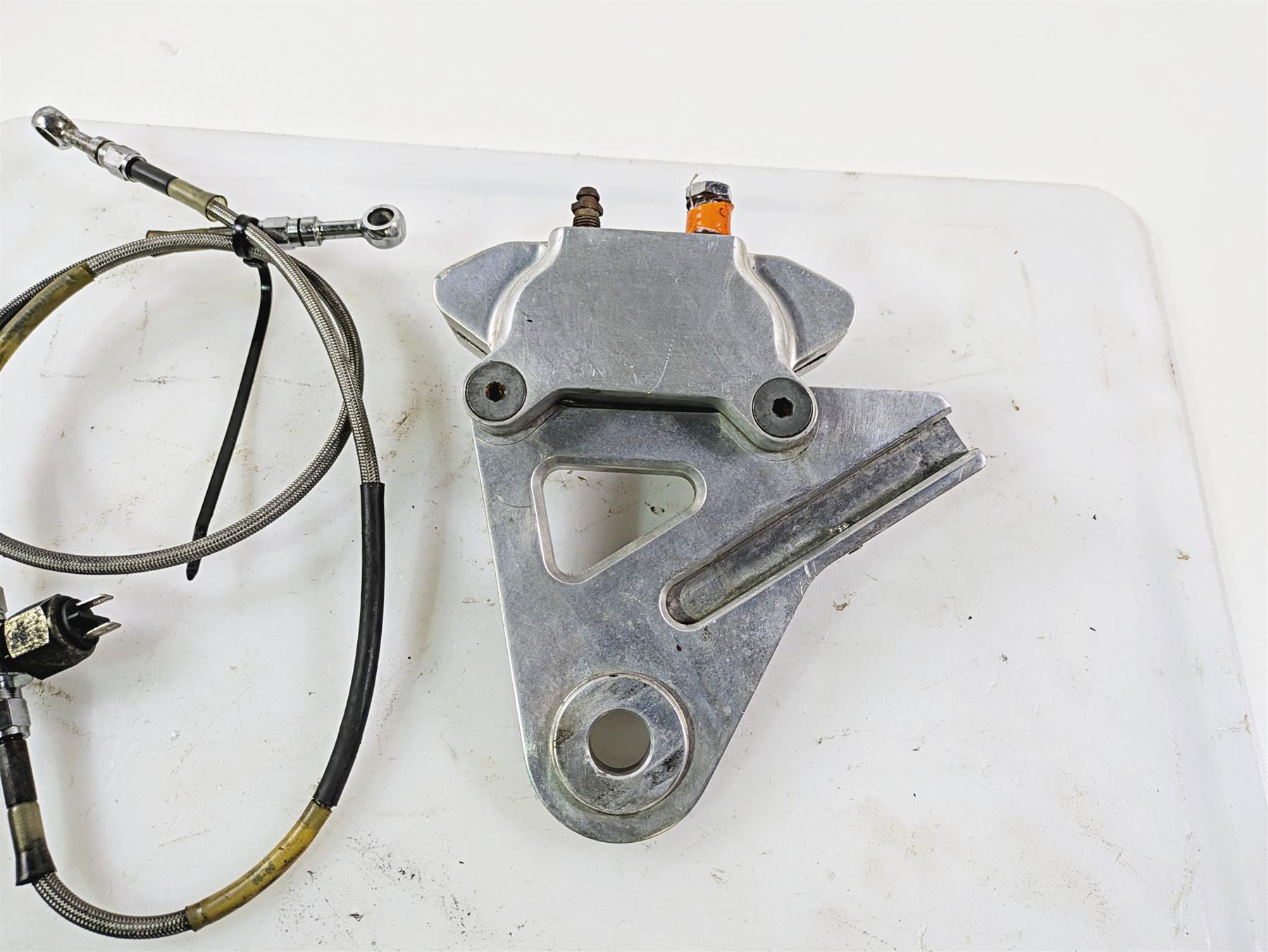 2002 Indian Spirit Deluxe Rear Brake Caliper & Bracket 50-051 53-176 {{ shop.shopifyCountryName }} - Mototech271