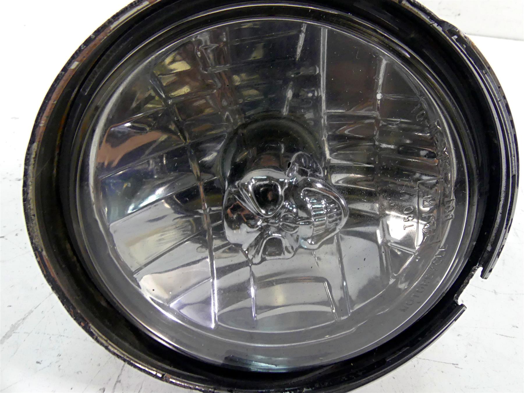 2009 Big Dog K9 Flames Skull Headlight Headlamp Head Light Lamp -Read {{ shop.shopifyCountryName }} - Mototech271