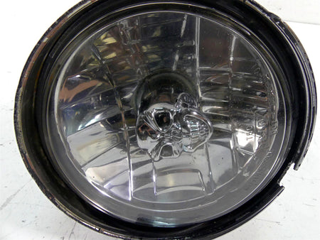 2009 Big Dog K9 Flames Skull Headlight Headlamp Head Light Lamp -Read {{ shop.shopifyCountryName }} - Mototech271