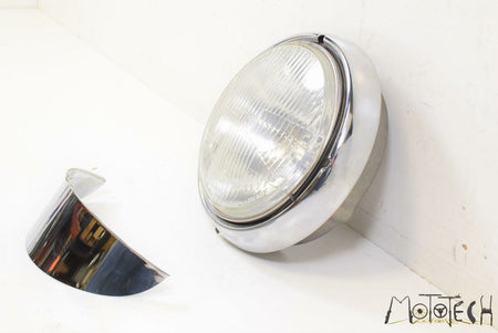 1997 Harley Touring FLHRI Road King Headlight Head Light CHROME Ring 67755-81A {{ shop.shopifyCountryName }} - Mototech271