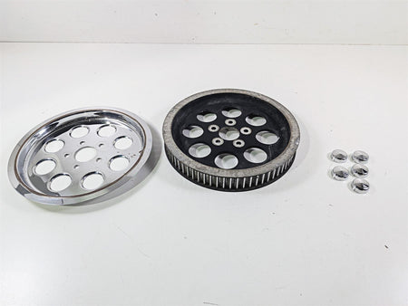 1998 Harley Dyna FXDL Low Rider Belt Pulley 70T 1.5" + Chrome Cover 40225-86A {{ shop.shopifyCountryName }} - Mototech271