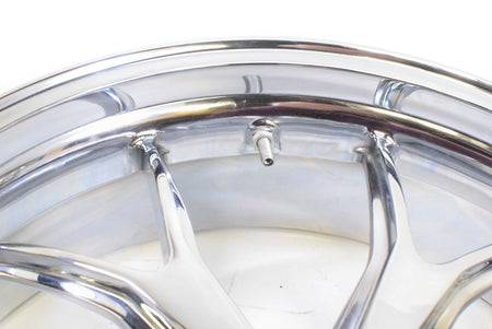 2008 Ducati 848 Straight Chrome Wheel Rim Set 17x3.5 17x5.5 50121161AB 50221341A {{ shop.shopifyCountryName }} - Mototech271