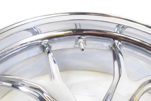 2008 Ducati 848 Straight Chrome Wheel Rim Set 17x3.5 17x5.5 50121161AB 50221341A | Mototech271