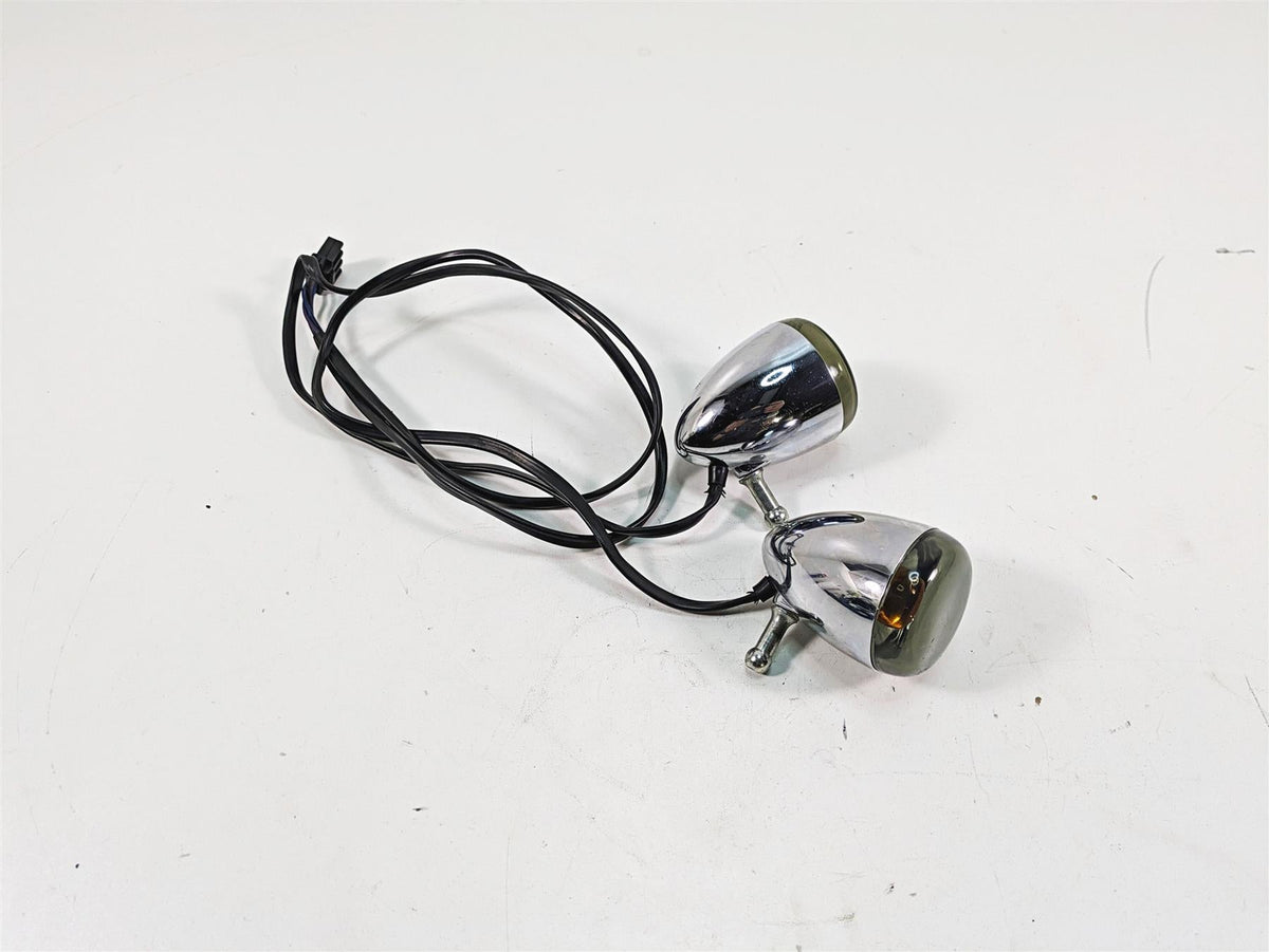 2006 Harley Sportster XL1200 Front Smoked Turn Signal Blinker Set 68972-00 {{ shop.shopifyCountryName }} - Mototech271