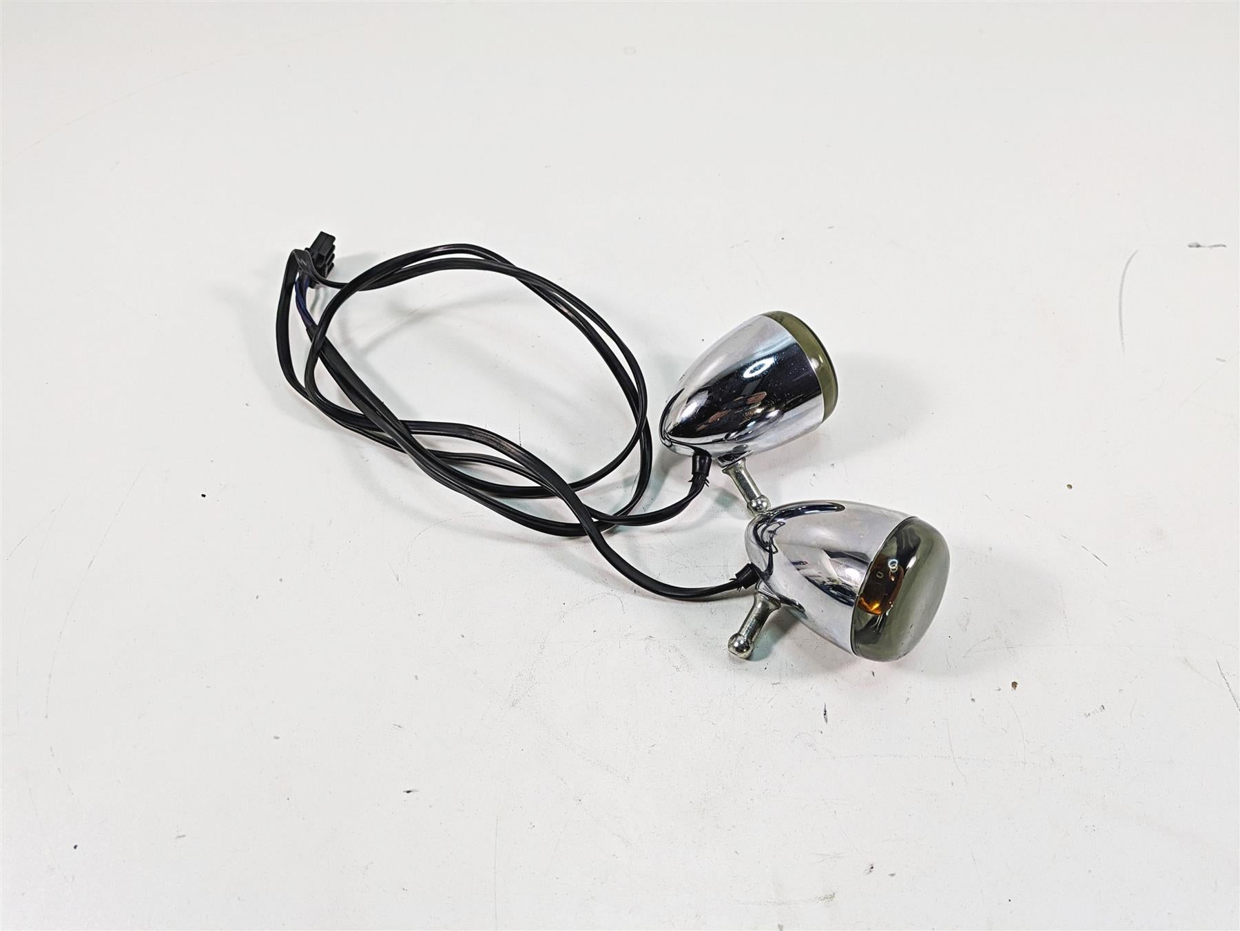 2006 Harley Sportster XL1200 Front Smoked Turn Signal Blinker Set 68972-00 {{ shop.shopifyCountryName }} - Mototech271