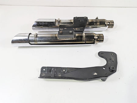 2014 Harley FLS Softail Slim Vance Hines Twin Slash 3" Slip On Muffler READ 16341 {{ shop.shopifyCountryName }} - Mototech271