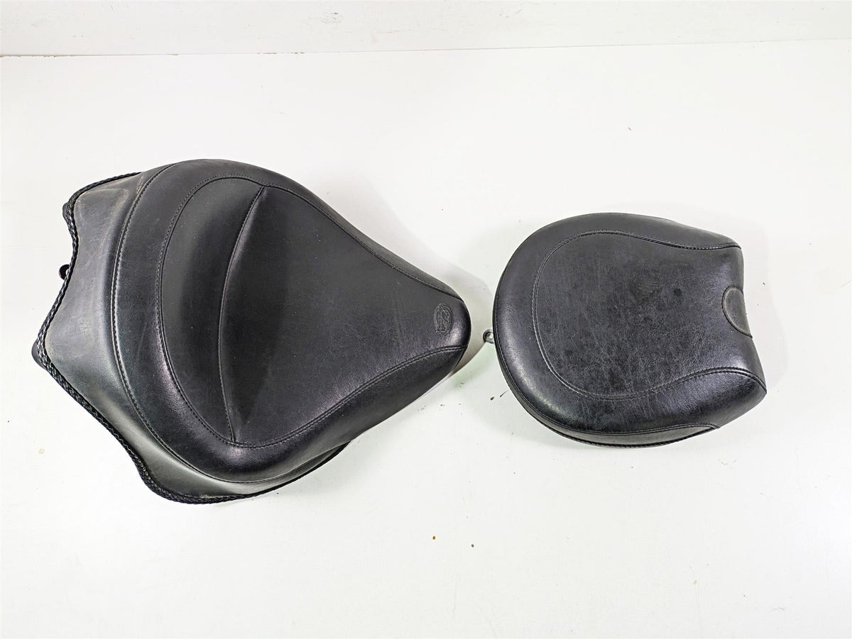 2014 Harley FLS Softail Slim Mustang Front Rear Wide Touring Seat Set 76752 {{ shop.shopifyCountryName }} - Mototech271