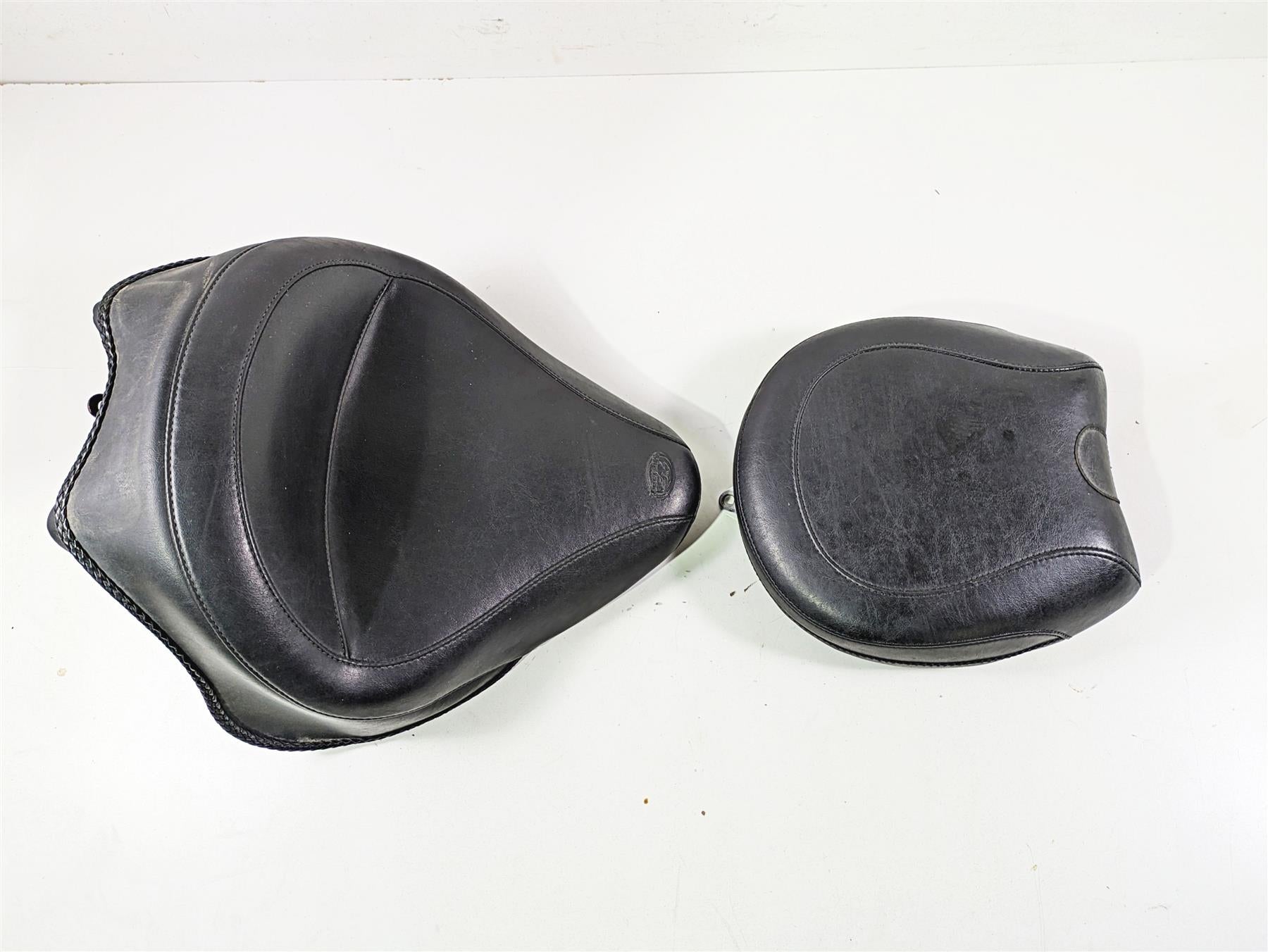 2014 Harley FLS Softail Slim Mustang Front Rear Wide Touring Seat Set 76752 {{ shop.shopifyCountryName }} - Mototech271
