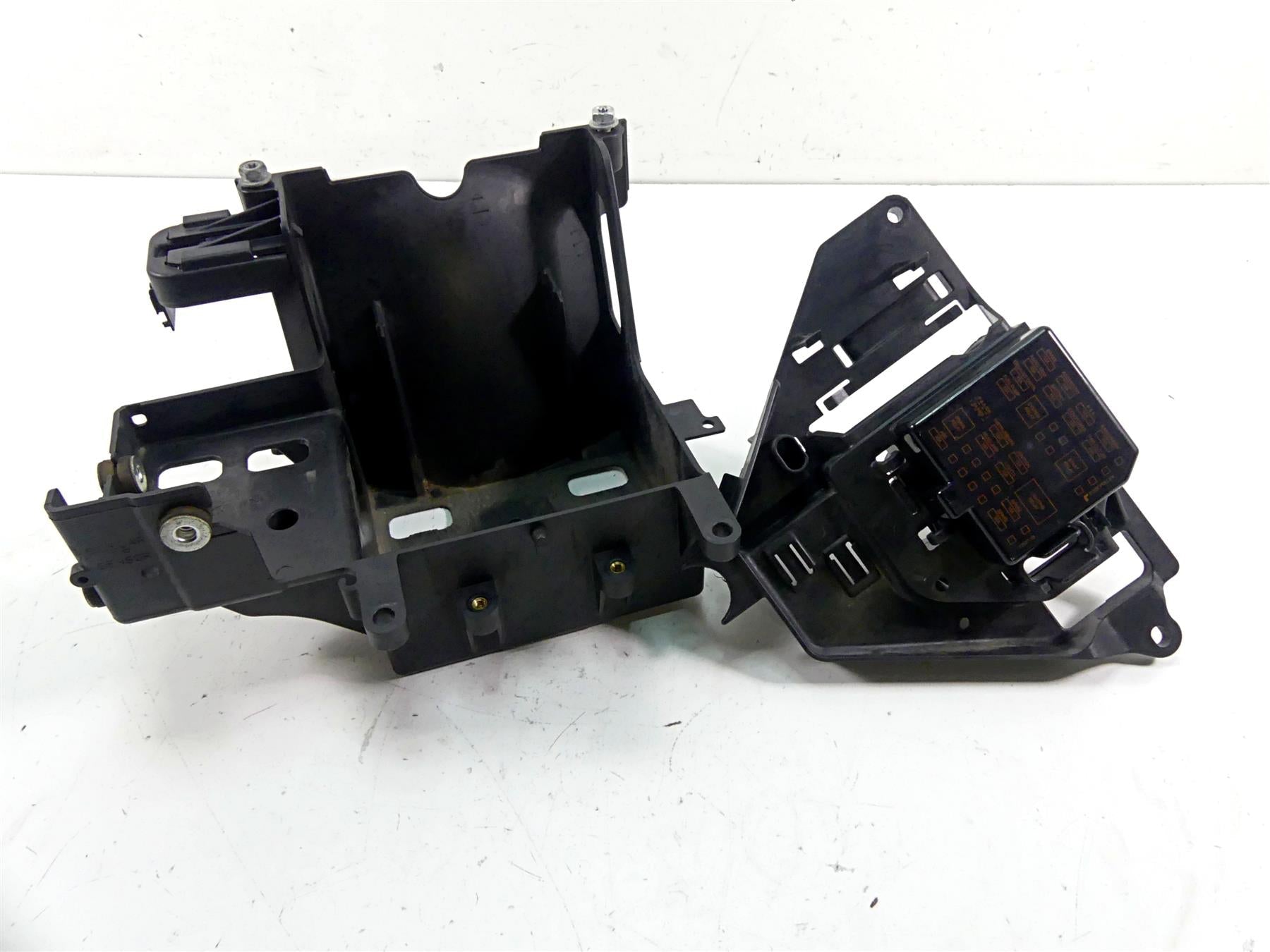 2011 Harley Touring FLTRX Road Glide Battery Tray Electrical Holder Set 66281-09 {{ shop.shopifyCountryName }} - Mototech271