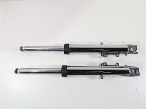 2007 Harley Touring FLHRSE CVO Road King Chrome Front Fork Leg Set 41mm 46240-02