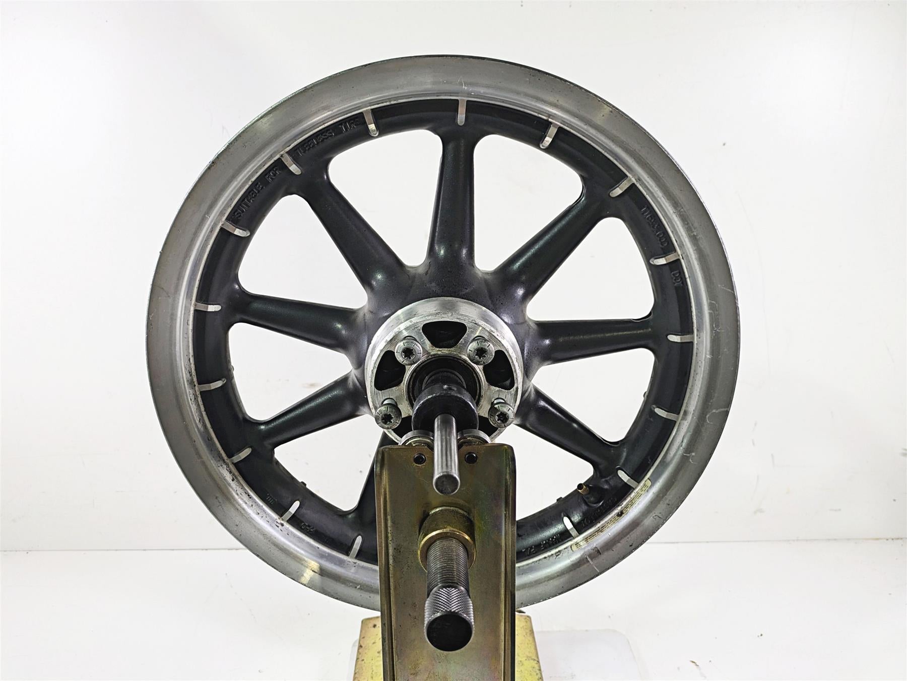 2003 Harley Touring FLHTCUI E-Glide 100th 16x3 Rear Wheel Cast 43402-00B {{ shop.shopifyCountryName }} - Mototech271