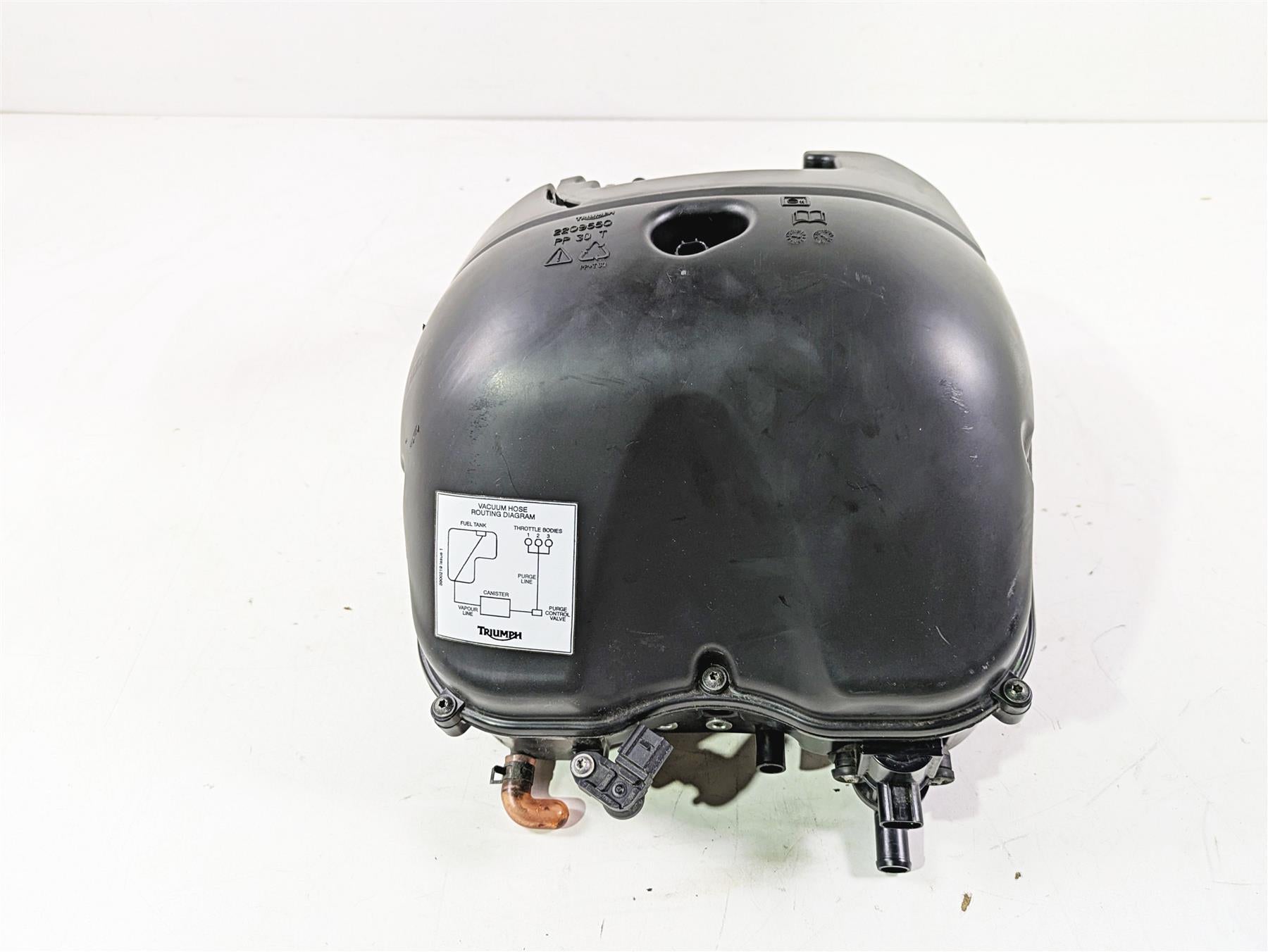2013 Triumph Tiger 1215 Explorer Air Box Cleaner Breather & Tubes Set T2209550 {{ shop.shopifyCountryName }} - Mototech271