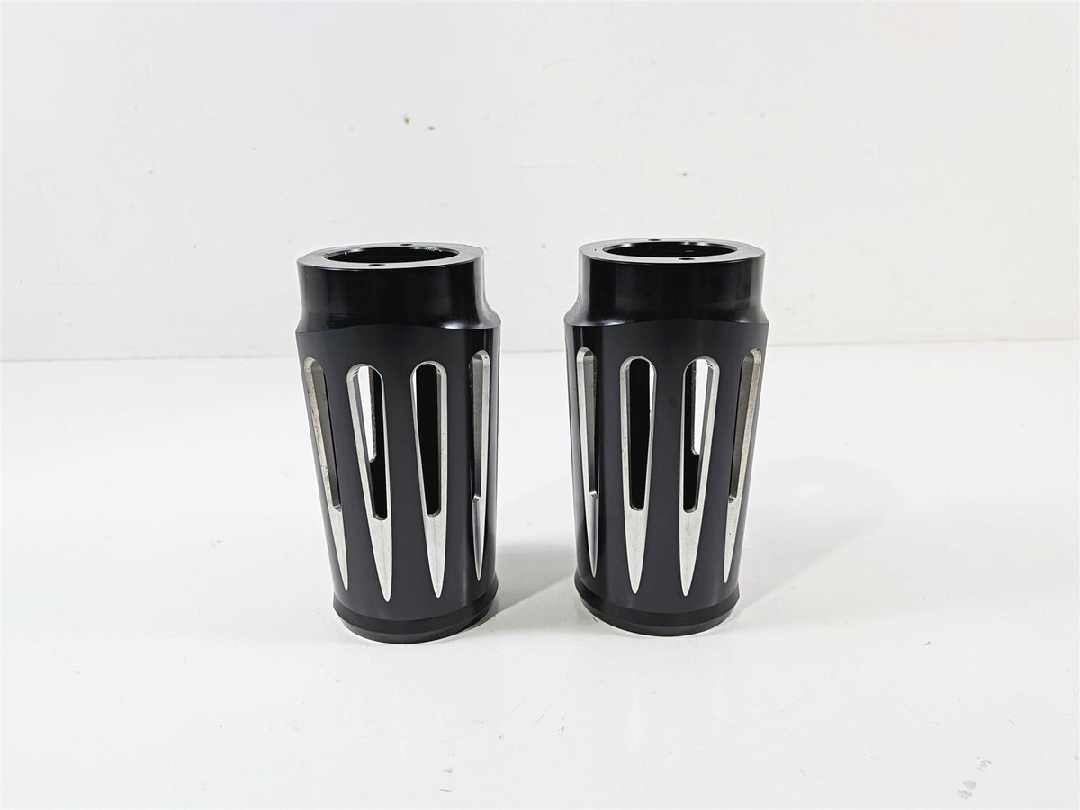 1993 Harley Touring FLHTCU Electra Glide Deep Cut Aluminum Fork Covers Aftermarket {{ shop.shopifyCountryName }} - Mototech271